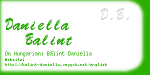 daniella balint business card